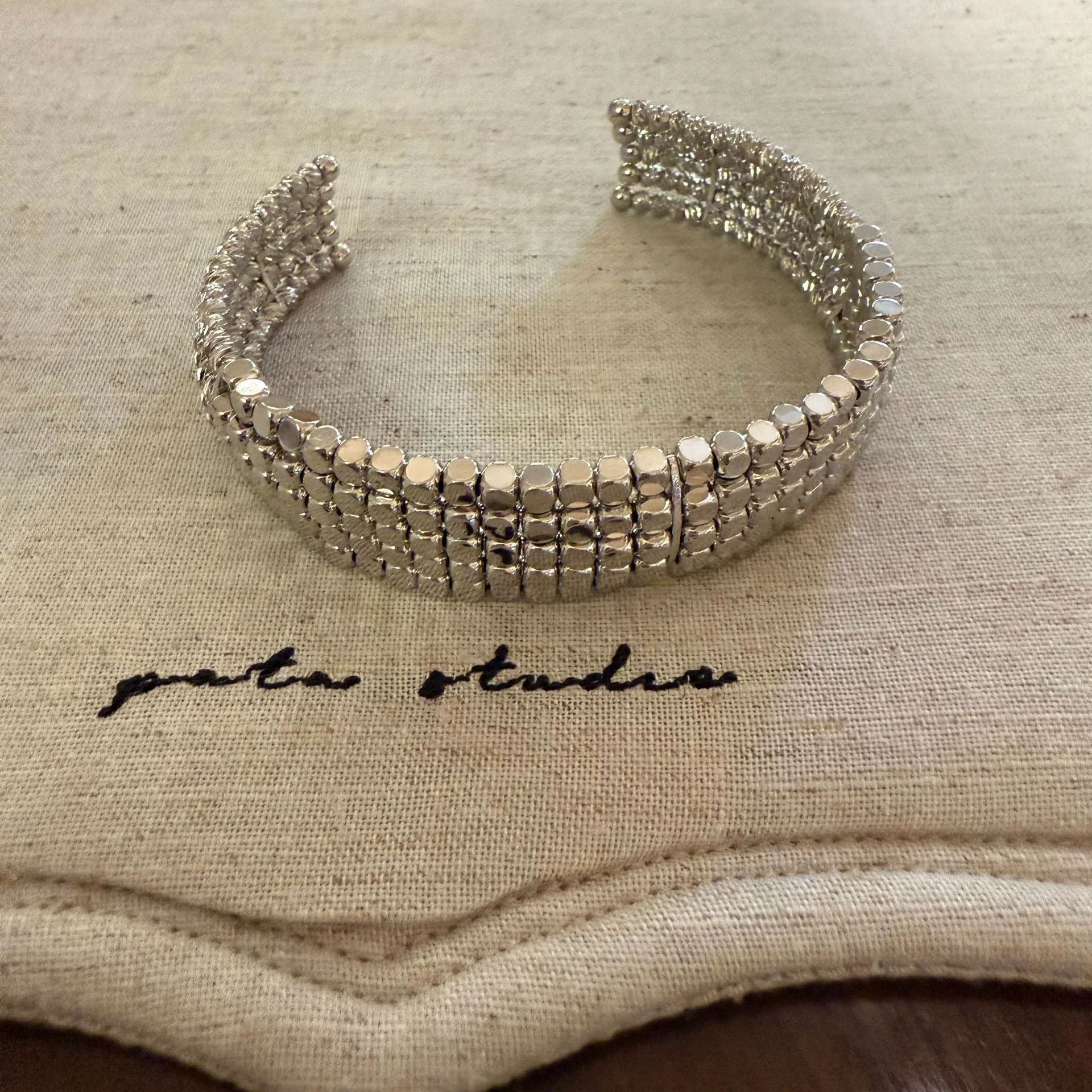 Zircon geometric bracelet