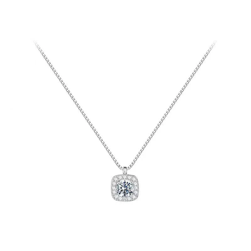 S925 sterling silver small sugar pendant necklace