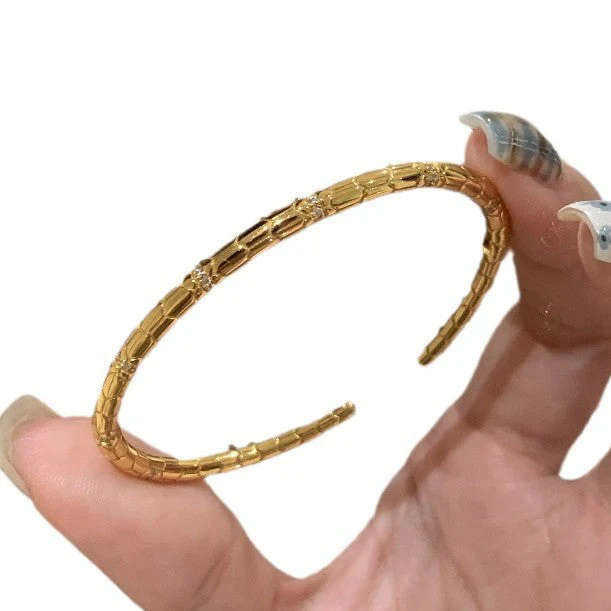 Golden Snake Bracelet