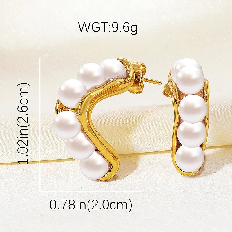 gold plated non-fading earrings