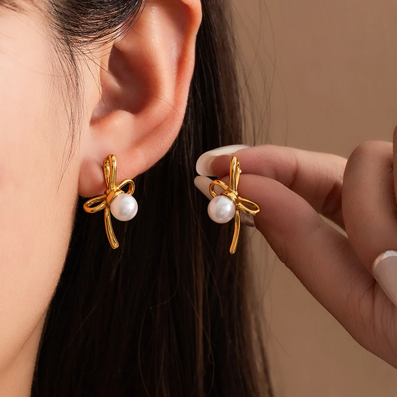 gold plated non-fading earrings