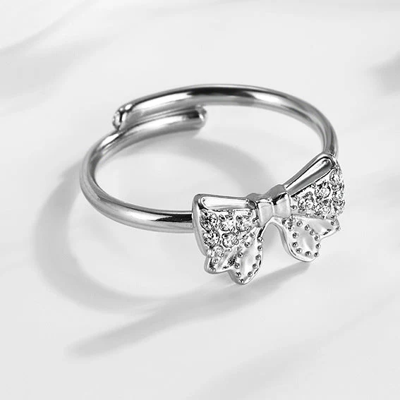 Super Flash Sky Star Titanium Zircon Ring