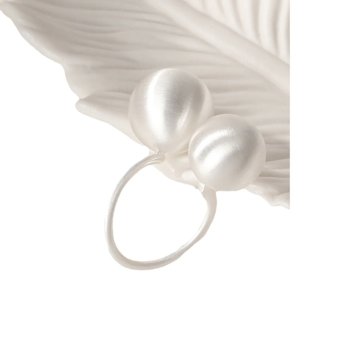 Brushed Beaded Necklace Bracelet ring earrings