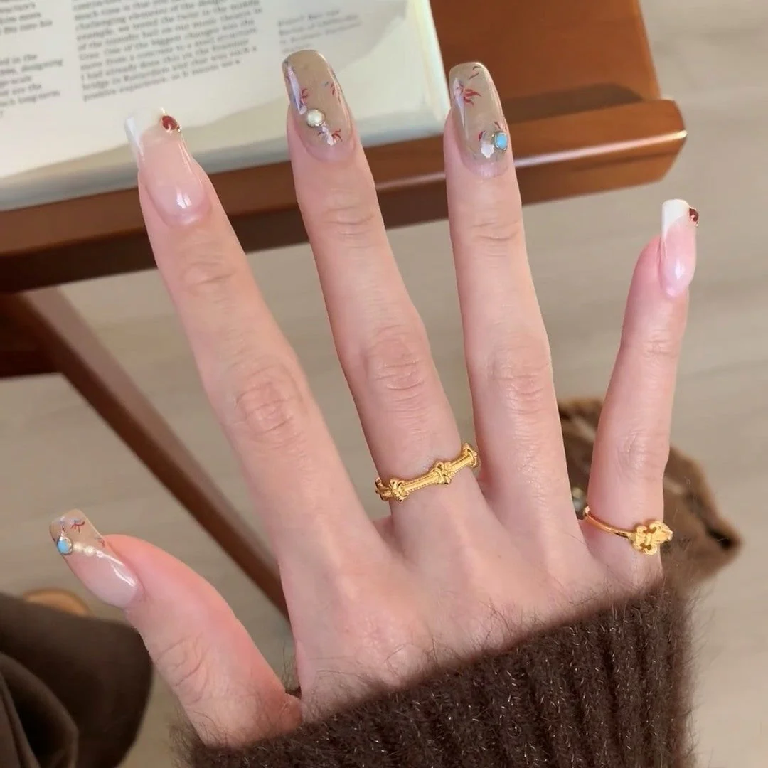 Wire-drawing Craft Tail Kite Flower Ring