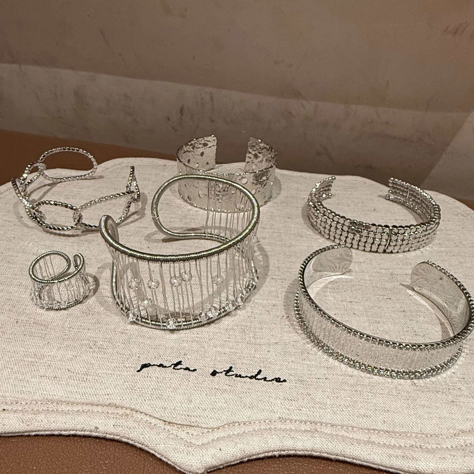 Zircon geometric bracelet