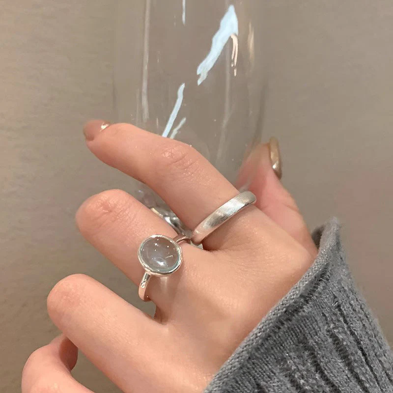 s925 Sterling Silver Aquamarine Ring