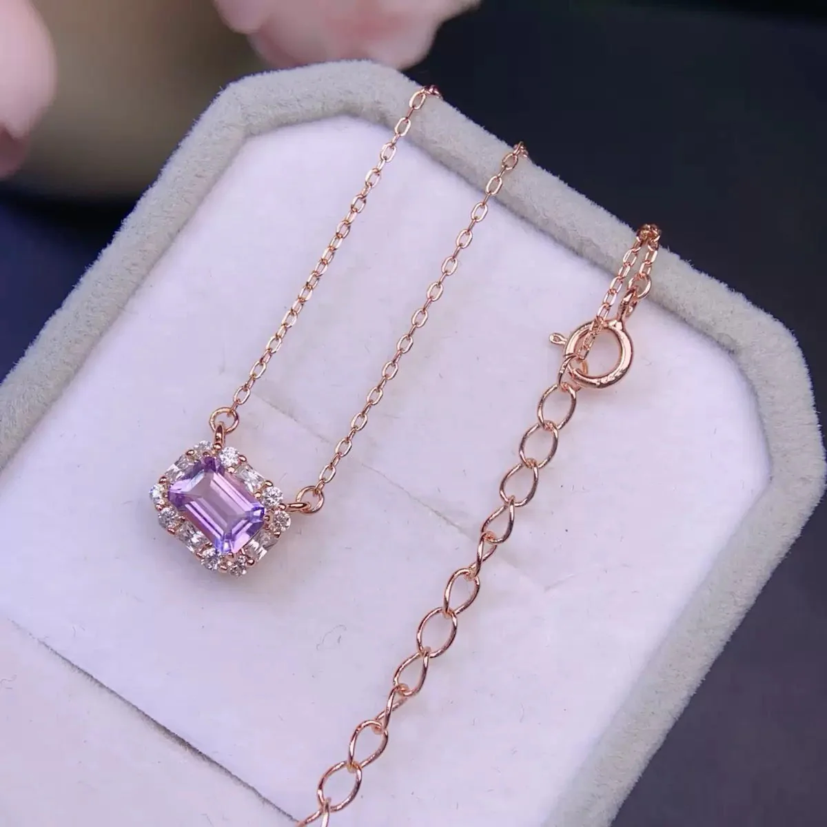 Natural Amethyst Yanna Necklace