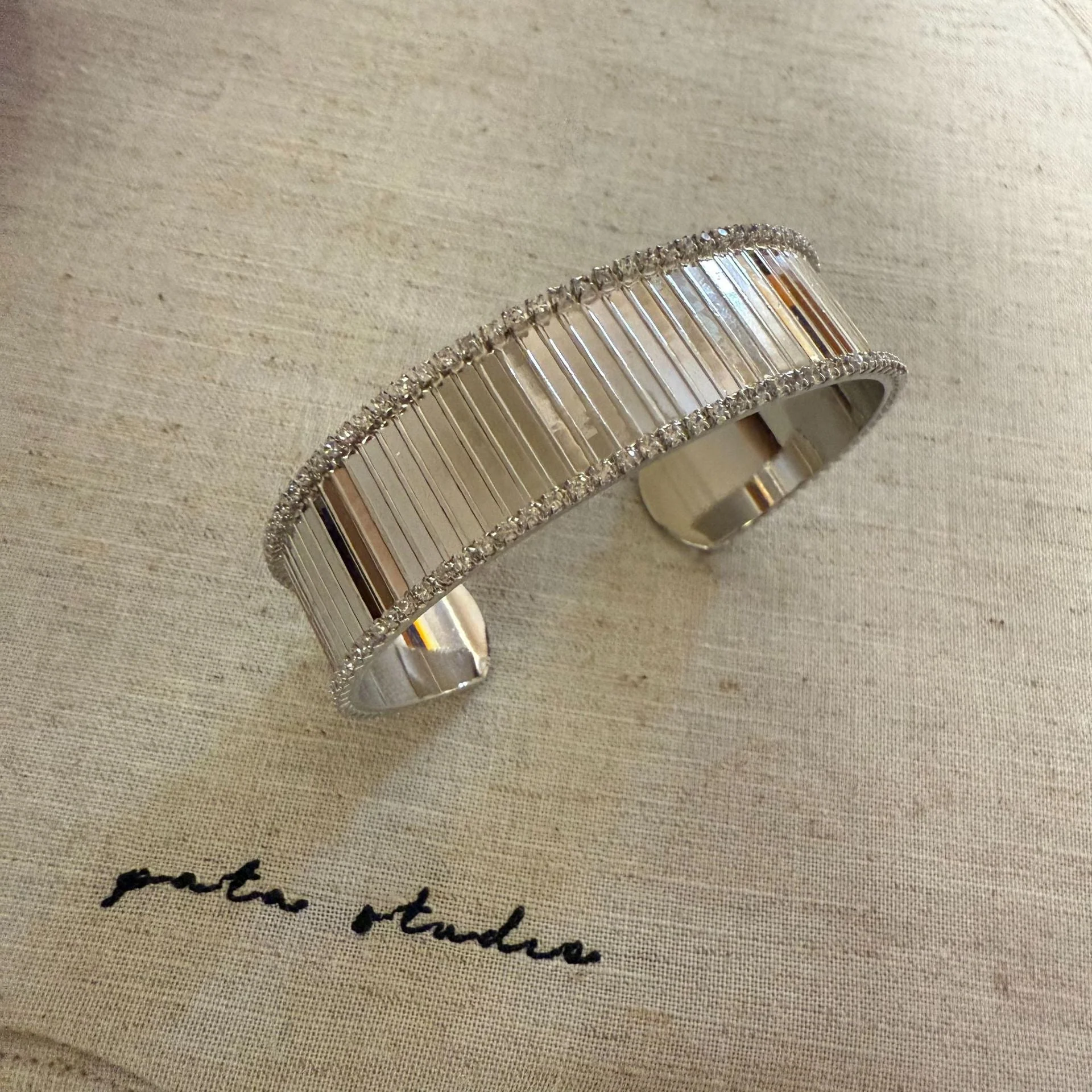 Zircon geometric bracelet