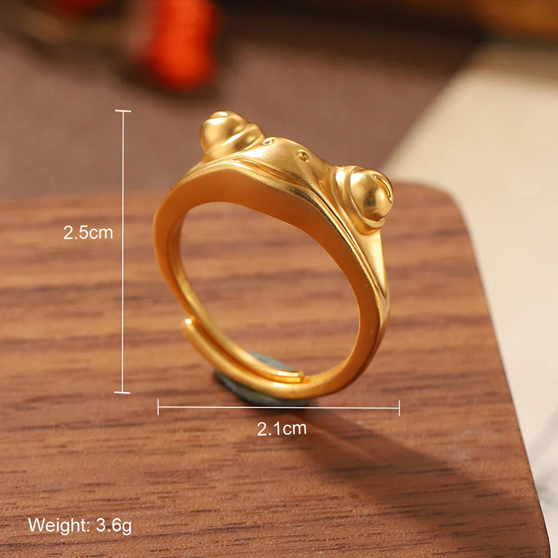 Natural stone geometric ring