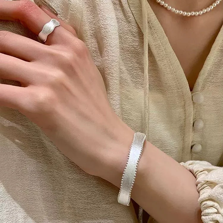 Pure Silver 999 Brushed Silver Bracelet