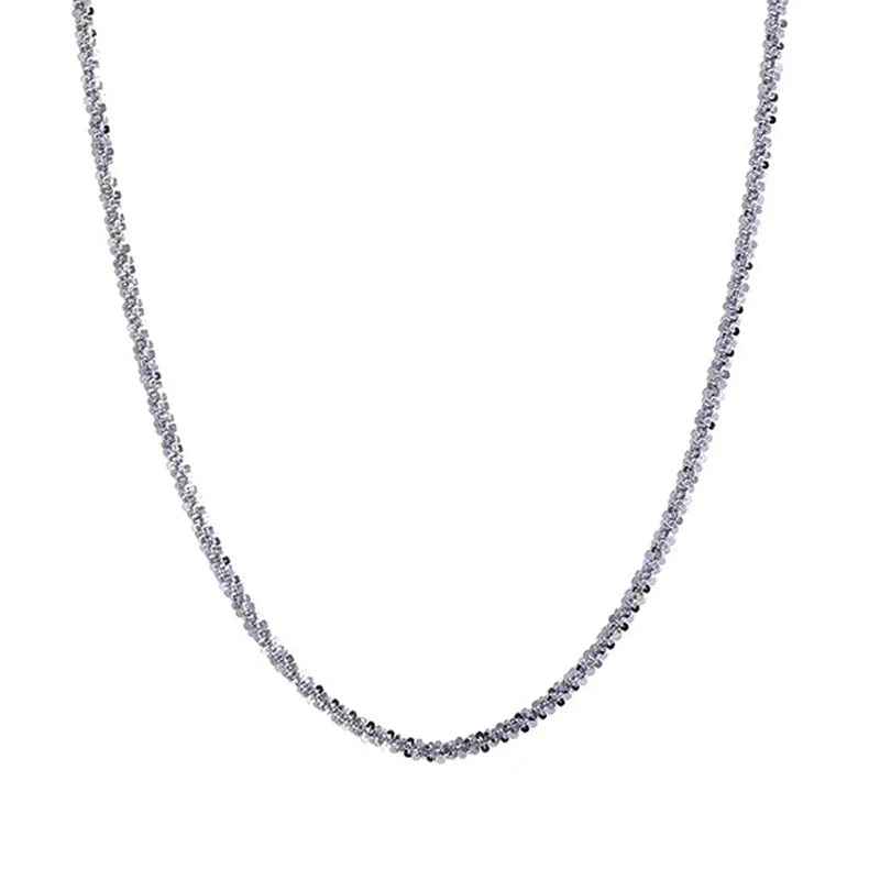 S925 Sterling Silver Sparkling Necklace