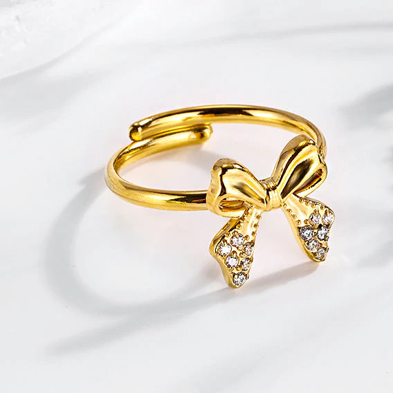 Super Flash Sky Star Titanium Zircon Ring