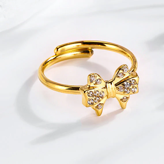 Super Flash Sky Star Titanium Zircon Ring