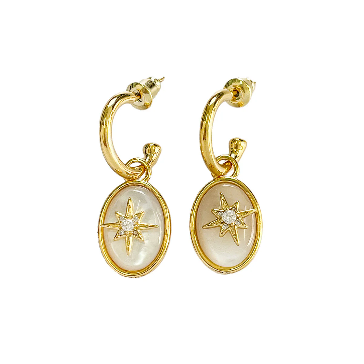 Belly Eight Star Earnail Earrings