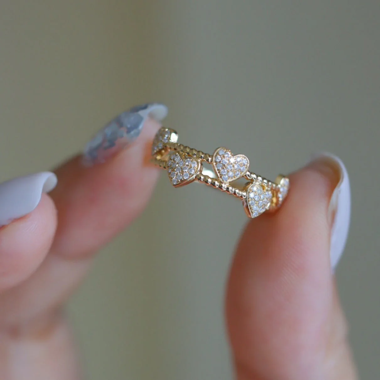 Perfect s925 sterling silver double ring love ring