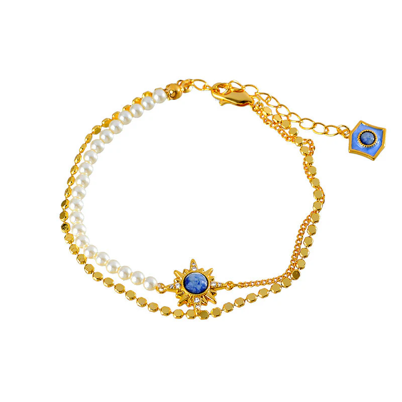 Eight-star bracelet double layer
