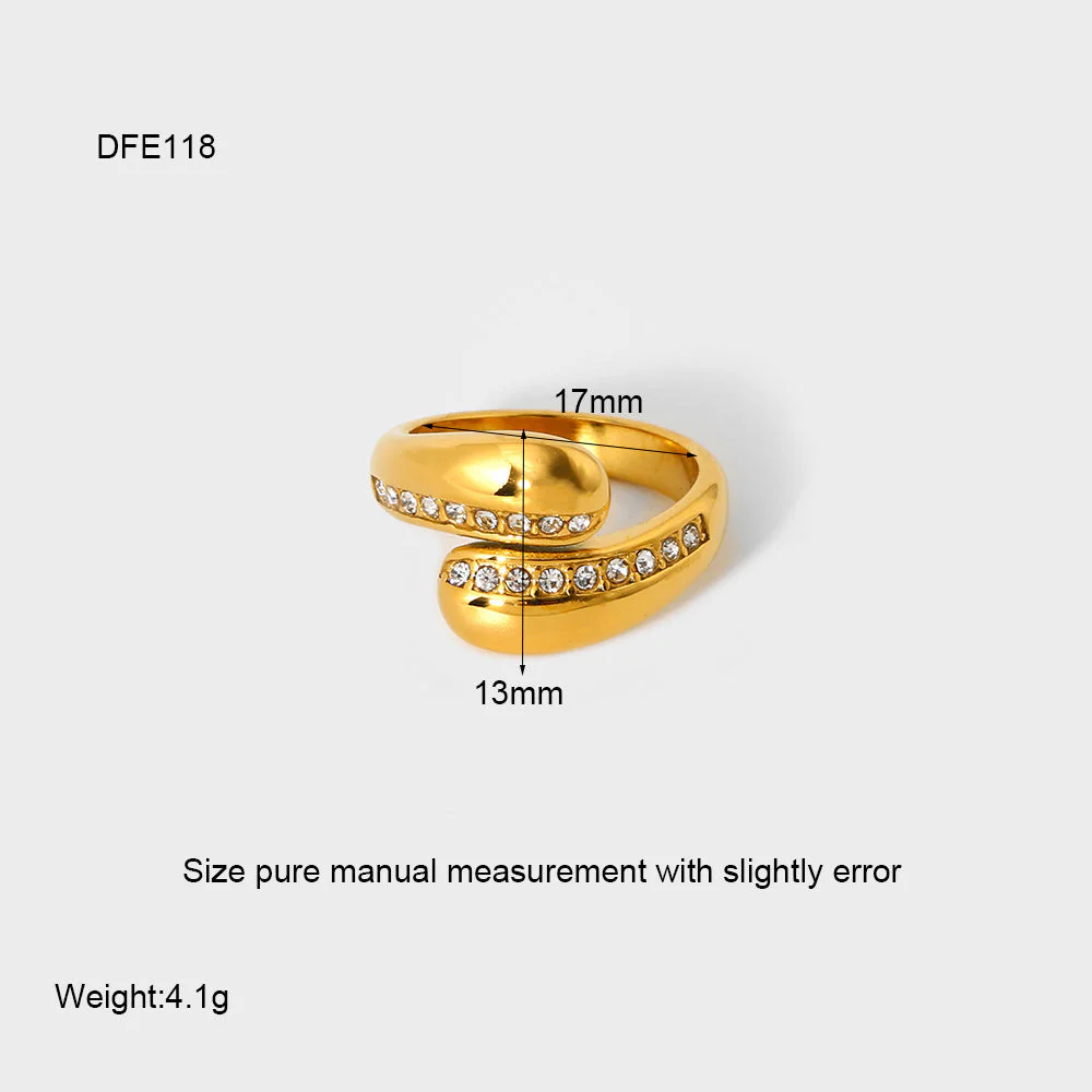 18K Gold Plated Open Ring