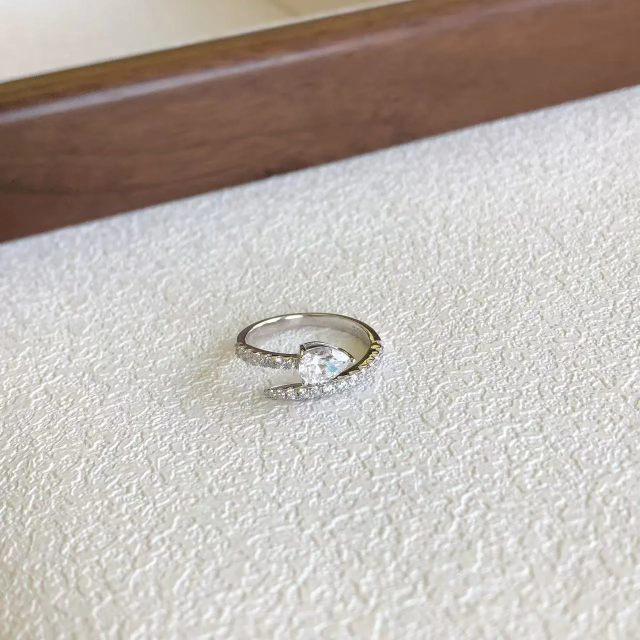 HSD S925 Sterling Silver Ring with 5A Zircon