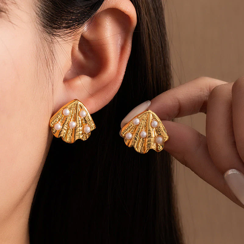 gold plated non-fading earrings