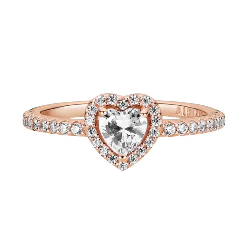 Sparkling Heart Ring