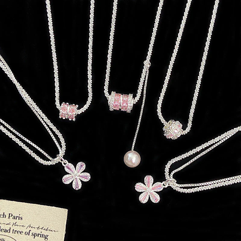 Zircon Swarovski Pearl Necklace