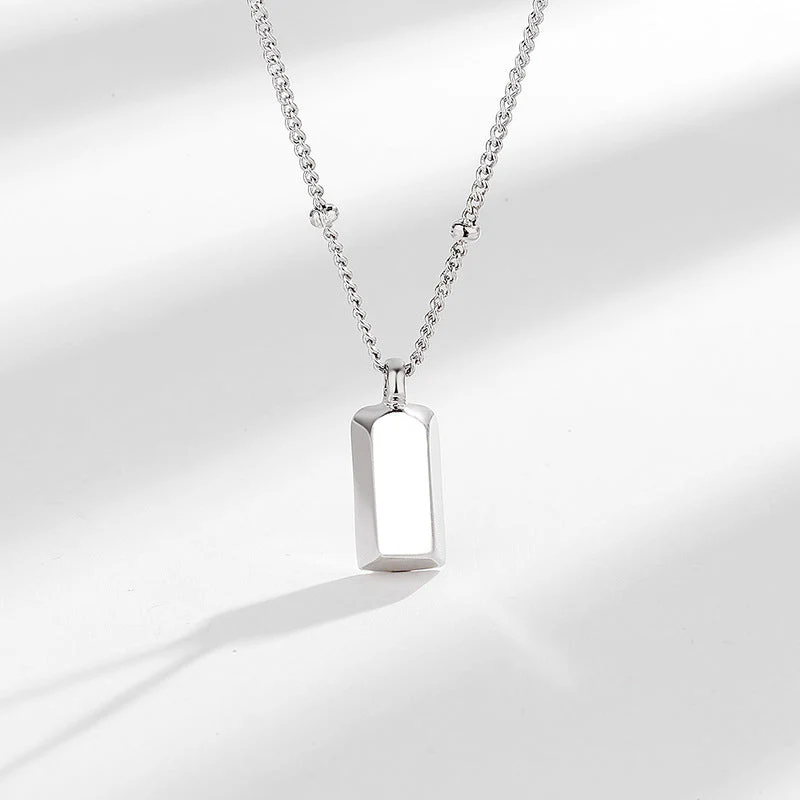 S925 sterling silver gold bullion necklace