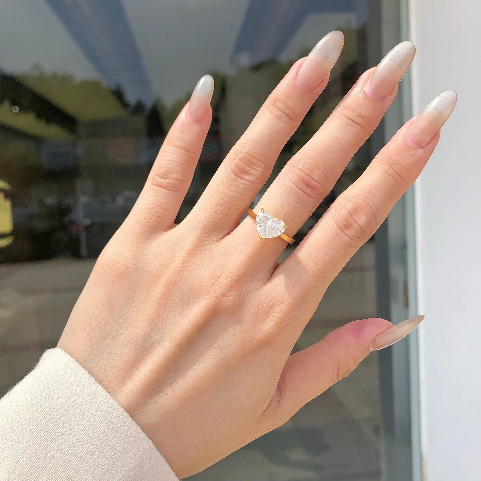 925 sterling silver 8A ice flower cut zirconia setting ring