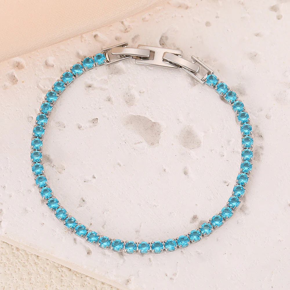 High quality zircon flower oval bracelet