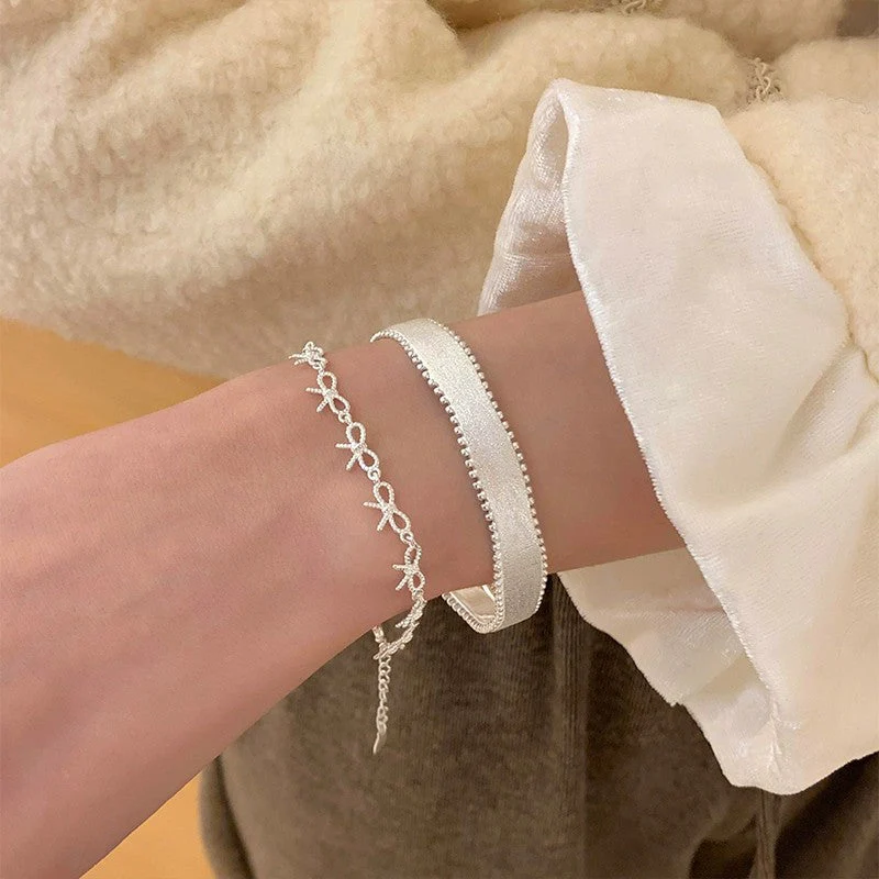 Pure Silver 999 Brushed Silver Bracelet