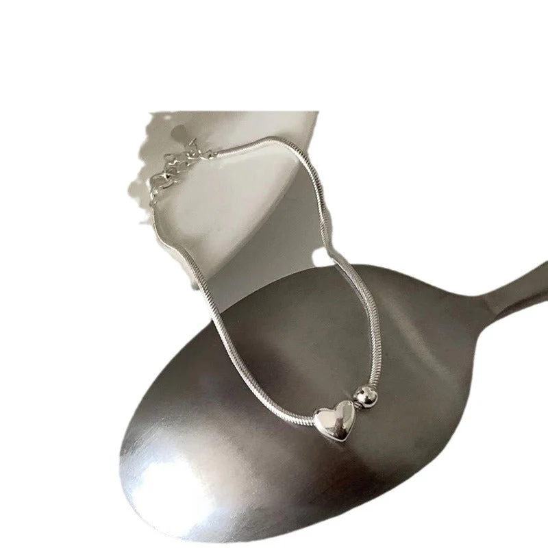 Metal Love Pendant Bracelet