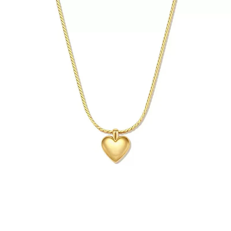 18K Gold Plated Heart Necklace