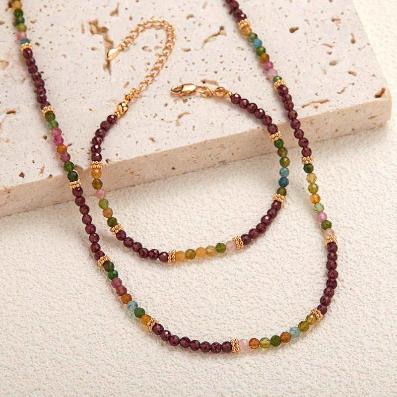 Natural Color Treasure Tourmaline Necklace