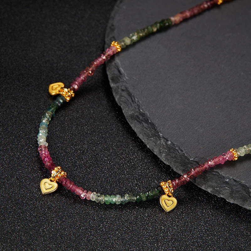 Natural Color Treasure Tourmaline Necklace