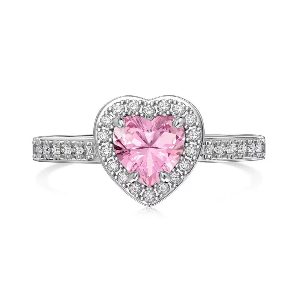 Pink Silver Ring Collection