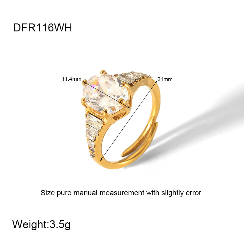 18K Gold Plated Open Ring