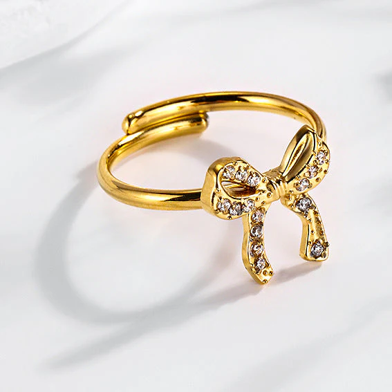 Super Flash Sky Star Titanium Zircon Ring