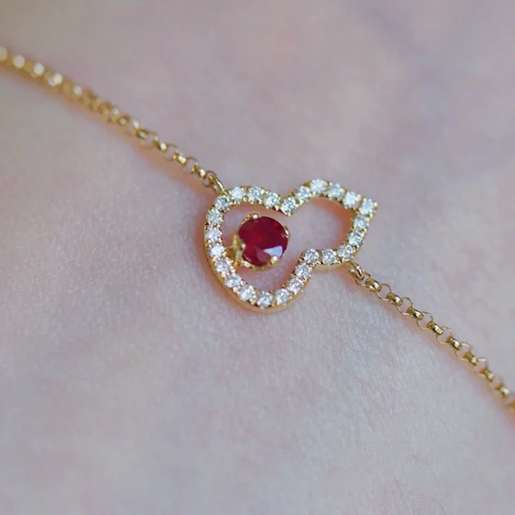 S925 sterling silver 18k gold-plated inlaid zircon gourd necklace bracelet earrings set