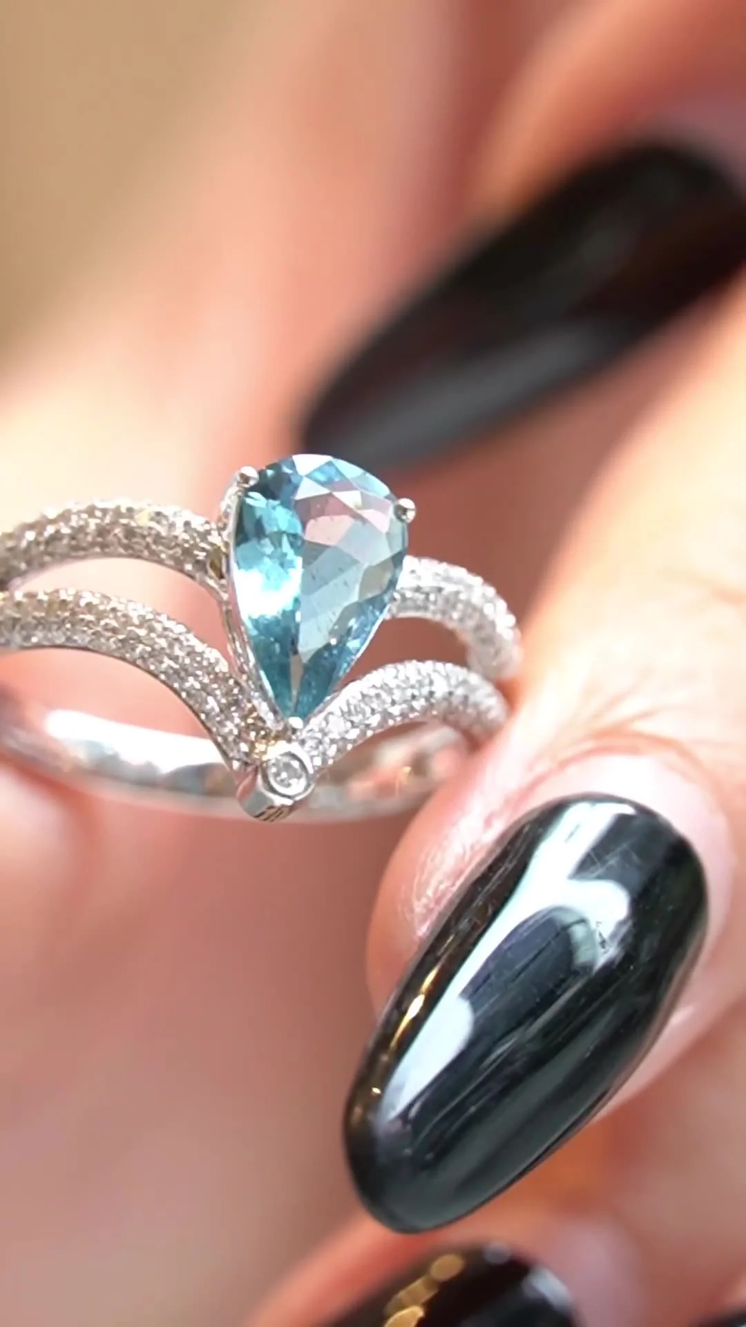 S925 sterling silver crown ring