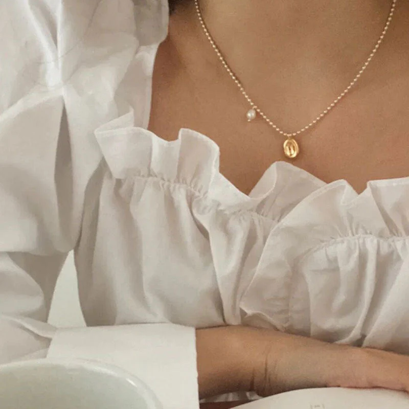 s925 sterling silver beanie necklace