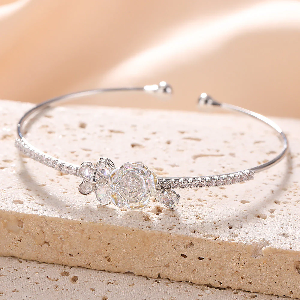 Rose zircon bracelet