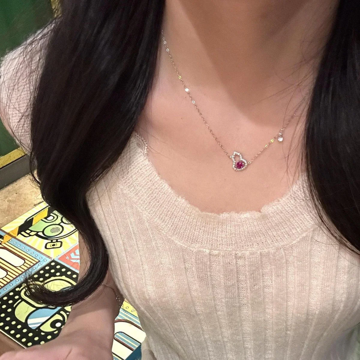 S925 sterling silver 18k gold-plated inlaid zircon gourd necklace bracelet earrings set