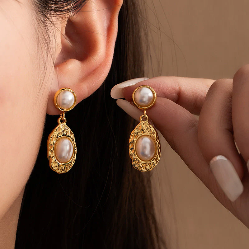 gold plated non-fading earrings