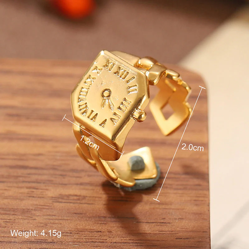 Natural stone geometric ring