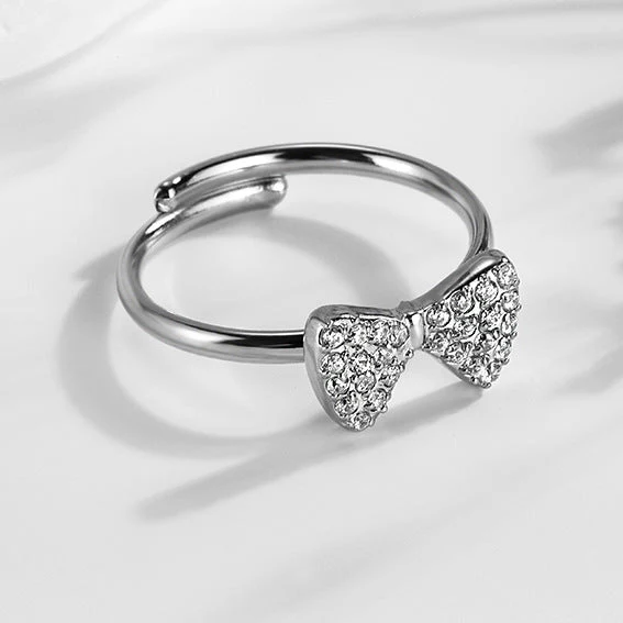 Super Flash Sky Star Titanium Zircon Ring