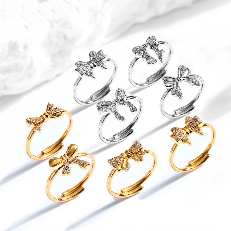 Super Flash Sky Star Titanium Zircon Ring