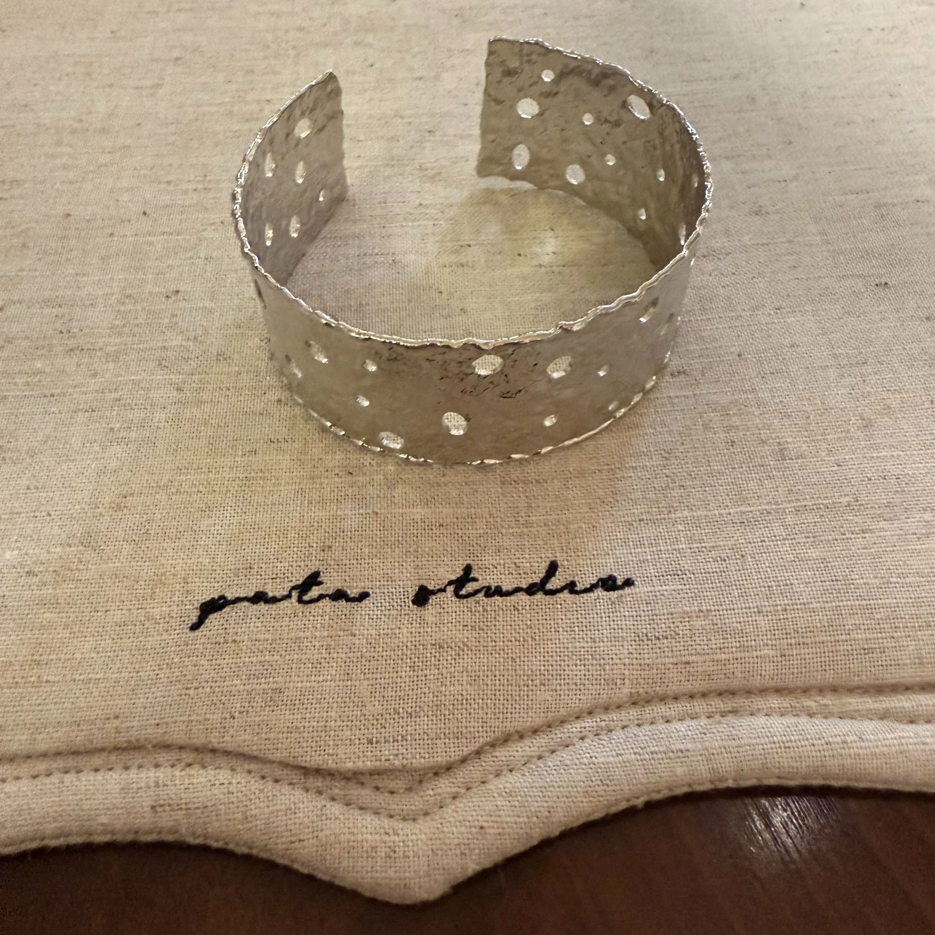 Zircon geometric bracelet