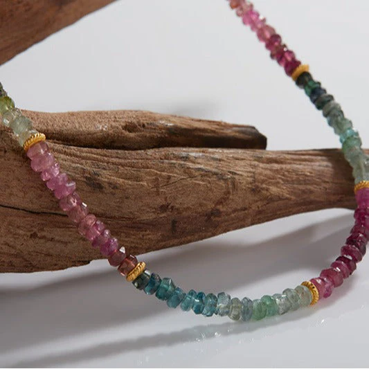 Natural Color Treasure Tourmaline Necklace