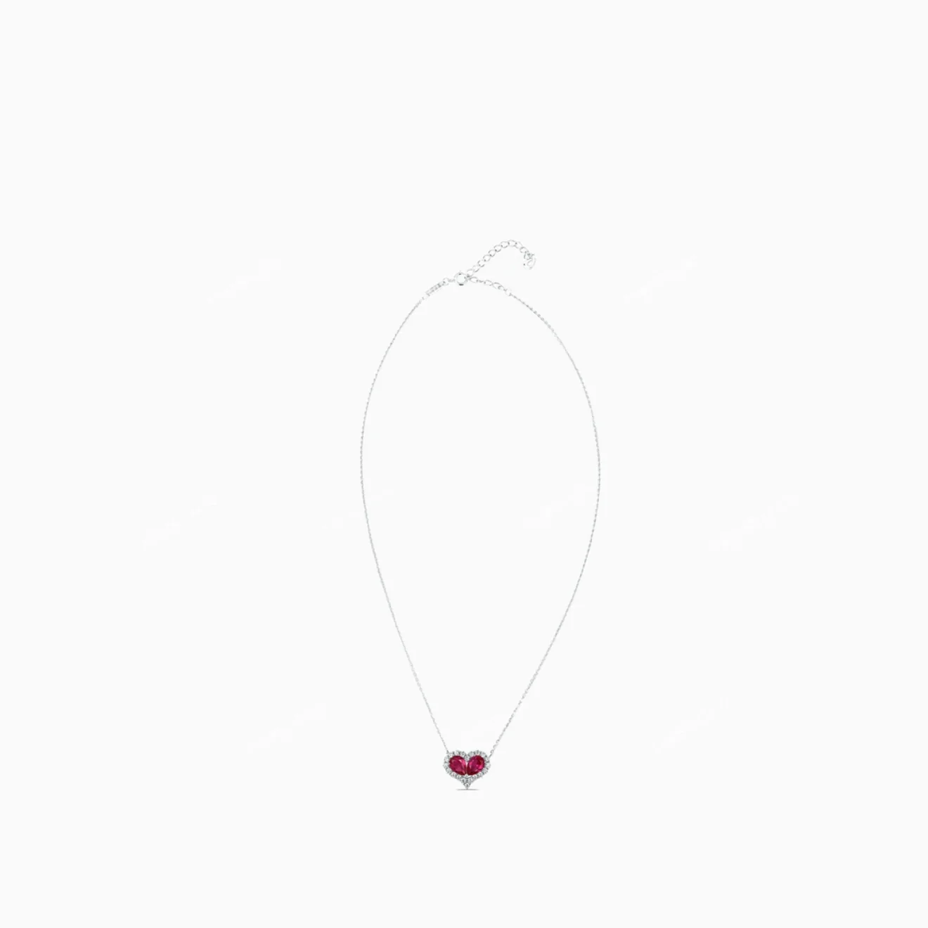 Ruby heart necklace