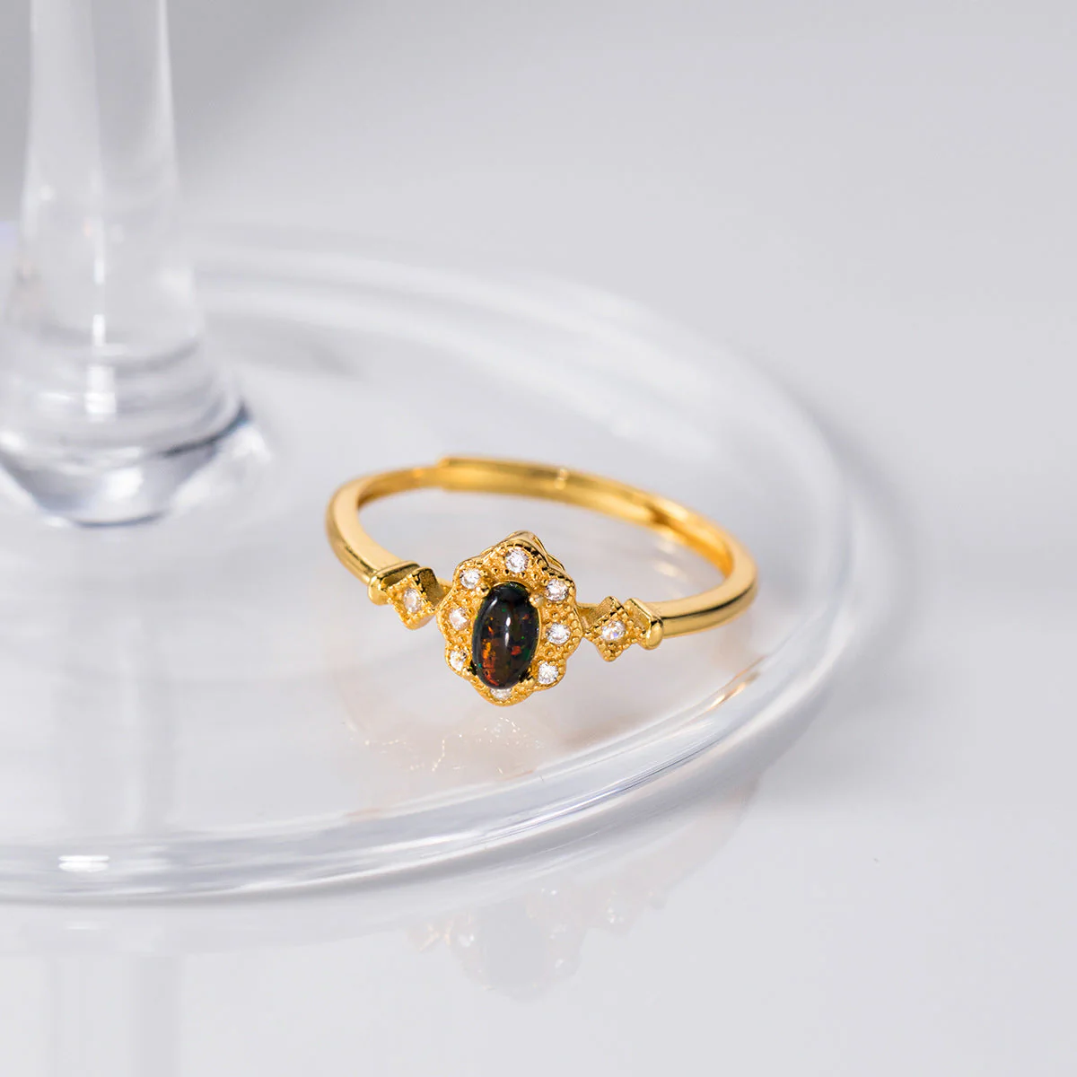 S925 sterling silver diamond ring