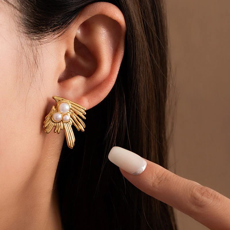 gold plated non-fading earrings